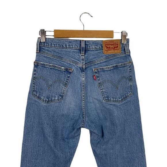 Levi's Original 501 Straight Leg Button Fly Distressed High Rise Waist Size 27 - Picture 9 of 16